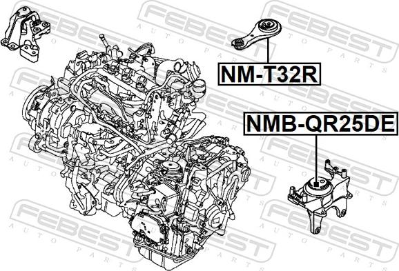 Febest NM-T32R - Moottorin tuki inparts.fi