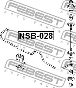 Febest NSB-028 - Laakerin holkki, vakaaja inparts.fi