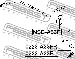Febest NSB-A33F - Laakerin holkki, vakaaja inparts.fi