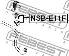 Febest NSB-E11F - Laakerin holkki, vakaaja inparts.fi