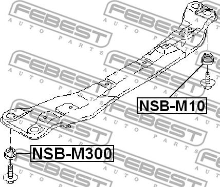 Febest NSB-M300 - Akselinripustus inparts.fi