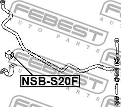 Febest NSB-S20F - Laakerin holkki, vakaaja inparts.fi