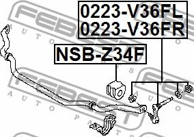 Febest NSB-Z34F - Laakerin holkki, vakaaja inparts.fi