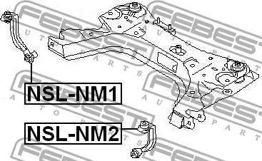 Febest NSL-NM1 - Pidike, laitekiinnike / apurunko inparts.fi