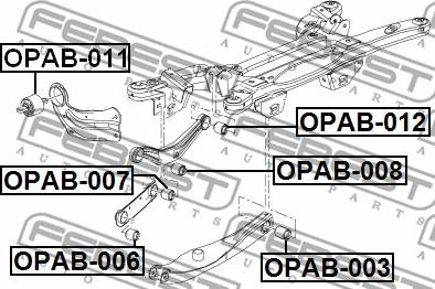 Febest OPAB-006 - Tukivarren hela inparts.fi