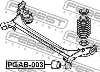 Febest PGAB-003 - Akselinripustus inparts.fi