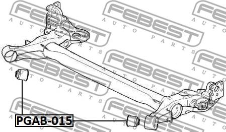 Febest PGAB-015 - Akselinripustus inparts.fi