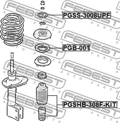 Febest PGSS-3008UPF - Jousijalan tukilaakeri inparts.fi