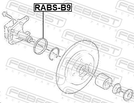 Febest RABS-B9 - Anturirengas, ABS inparts.fi