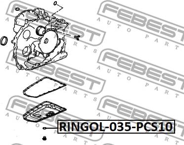 Febest RINGOL-035-PCS10 - Tiiviste, öljynlaskutulppa inparts.fi