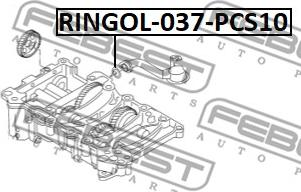 Febest RINGOL-037-PCS10 - Tiiviste, öljynsuodatin inparts.fi