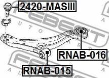 Febest RNAB-016 - Tukivarren hela inparts.fi