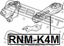 Febest RNM-K4M - Moottorin tuki inparts.fi