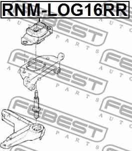 Febest RNM-LOG16RR - Vaihteiston ripustus inparts.fi