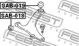 Febest SAB-019 - Tukivarren hela inparts.fi