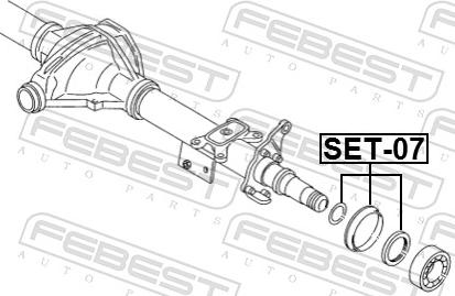 Febest SET-007 - Laakeri, vetoakseli inparts.fi