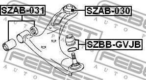 Febest SZAB-030 - Tukivarren hela inparts.fi