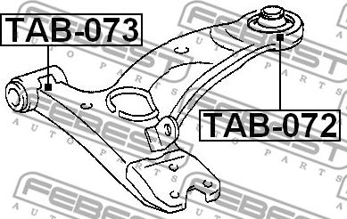 Febest TAB-073 - Tukivarren hela inparts.fi