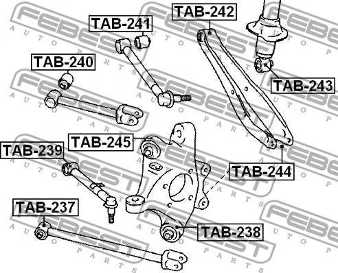 Febest TAB-244 - Tukivarren hela inparts.fi