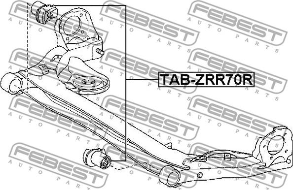 Febest TAB-ZRR70R - Akselinripustus inparts.fi