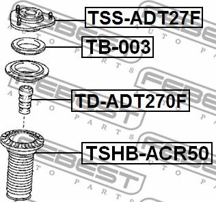 Febest TB-003 - Rullalaakeri, jousijalkalaakeri inparts.fi