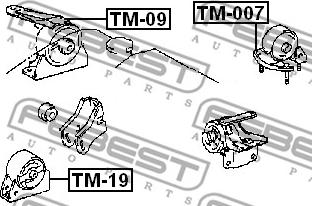 Febest TM-09 - Moottorin tuki inparts.fi