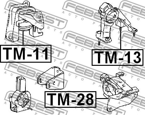 Febest TM-13 - Moottorin tuki inparts.fi