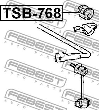 Febest TSB-768 - Laakerin holkki, vakaaja inparts.fi