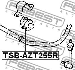 Febest TSB-AZT255R - Laakerin holkki, vakaaja inparts.fi