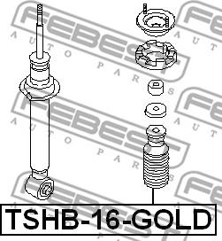 Febest TSHB-16-GOLD - Vaimennuskumi, jousitus inparts.fi