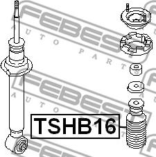 Febest TSHB16 - Vaimennuskumi, jousitus inparts.fi