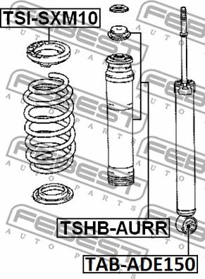 Febest TSHB-AURR - Pölysuojasarja, iskunvaimennin inparts.fi