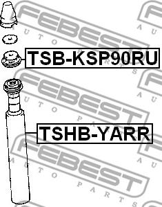 Febest TSHB-YARR - Pölysuojasarja, iskunvaimennin inparts.fi