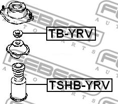 Febest TSHB-YRV - Vaimennuskumi, jousitus inparts.fi