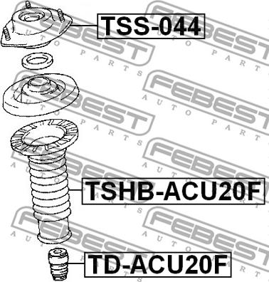 Febest TSS-044 - Jousijalan tukilaakeri inparts.fi