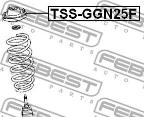 Febest TSS-GGN25F - Jousijalan tukilaakeri inparts.fi