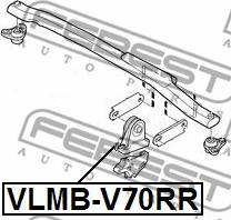 Febest VLMB-V70RR - Moottorin tuki inparts.fi