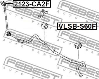 Febest VLSB-S60F - Laakerin holkki, vakaaja inparts.fi