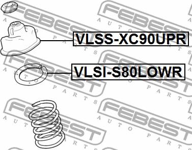 Febest VLSS-XC90UPR - Jousijalan tukilaakeri inparts.fi