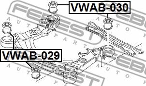 Febest VWAB-029 - Akselinripustus inparts.fi