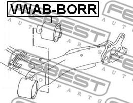 Febest VWAB-BORR - Akselinripustus inparts.fi