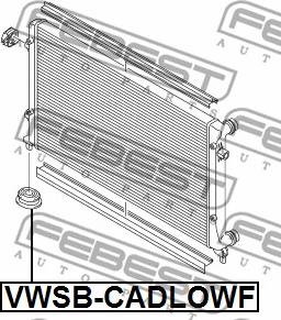 Febest VWSB-CADLOWF - Jäähdyttimen kiinnike inparts.fi