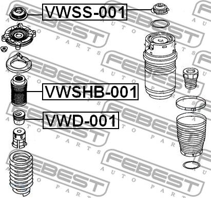 Febest VWSS-001 - Jousijalan tukilaakeri inparts.fi