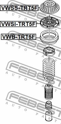 Febest VWSS-TRT5F - Jousijalan tukilaakeri inparts.fi