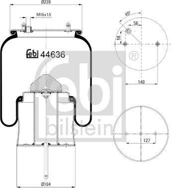 Febi Bilstein 44636 - Metallipalje, ilmajousitus inparts.fi