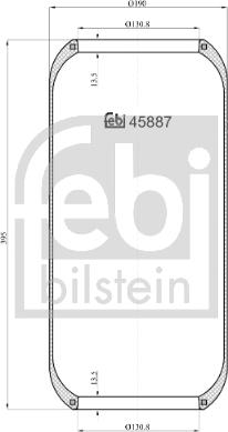 Febi Bilstein 45887 - Metallipalje, ilmajousitus inparts.fi