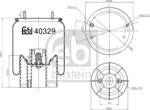 Febi Bilstein 40329 - Metallipalje, ilmajousitus inparts.fi