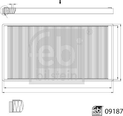 Febi Bilstein 09187 - Suodatin, sisäilma inparts.fi