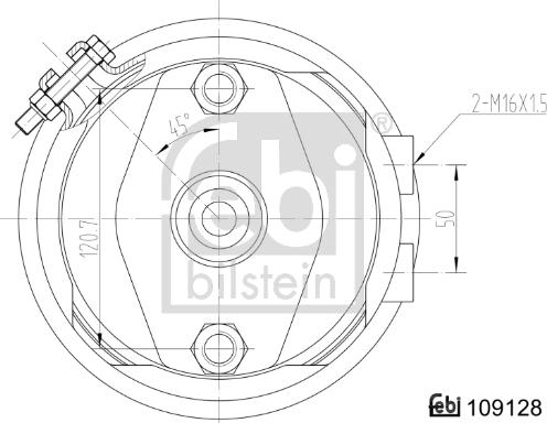 Febi Bilstein 109128 - Kalvojarrusylinteri inparts.fi