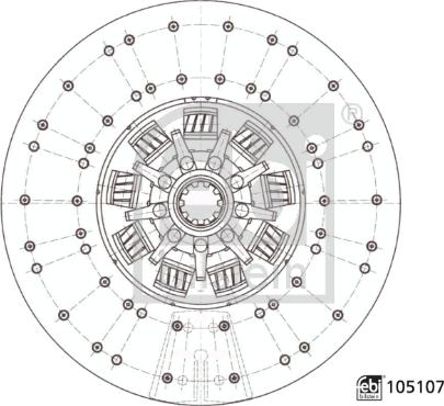 Febi Bilstein 105107 - Kytkinlevy inparts.fi